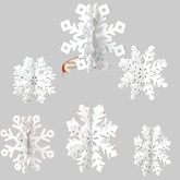 Décorations de Table de Noël - Flocons de Neige en Bois Élégants