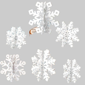 Décorations de Table de Noël - Flocons de Neige en Bois Élégants