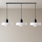Lampe Suspendue Bauhaus en Verre Coloré - Éclairage Artistique et Réglable pour Intérieur