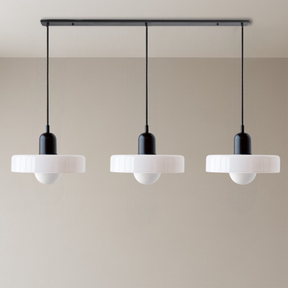 Lampe Suspendue Bauhaus en Verre Coloré - Éclairage Artistique et Réglable pour Intérieur