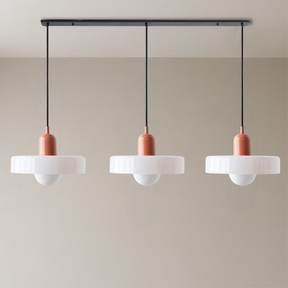 Lampe Suspendue Bauhaus en Verre Coloré - Éclairage Artistique et Réglable pour Intérieur