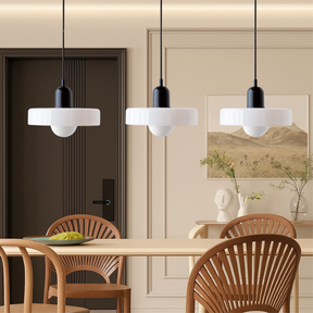 Lampe Suspendue Bauhaus en Verre Coloré - Éclairage Artistique et Réglable pour Intérieur