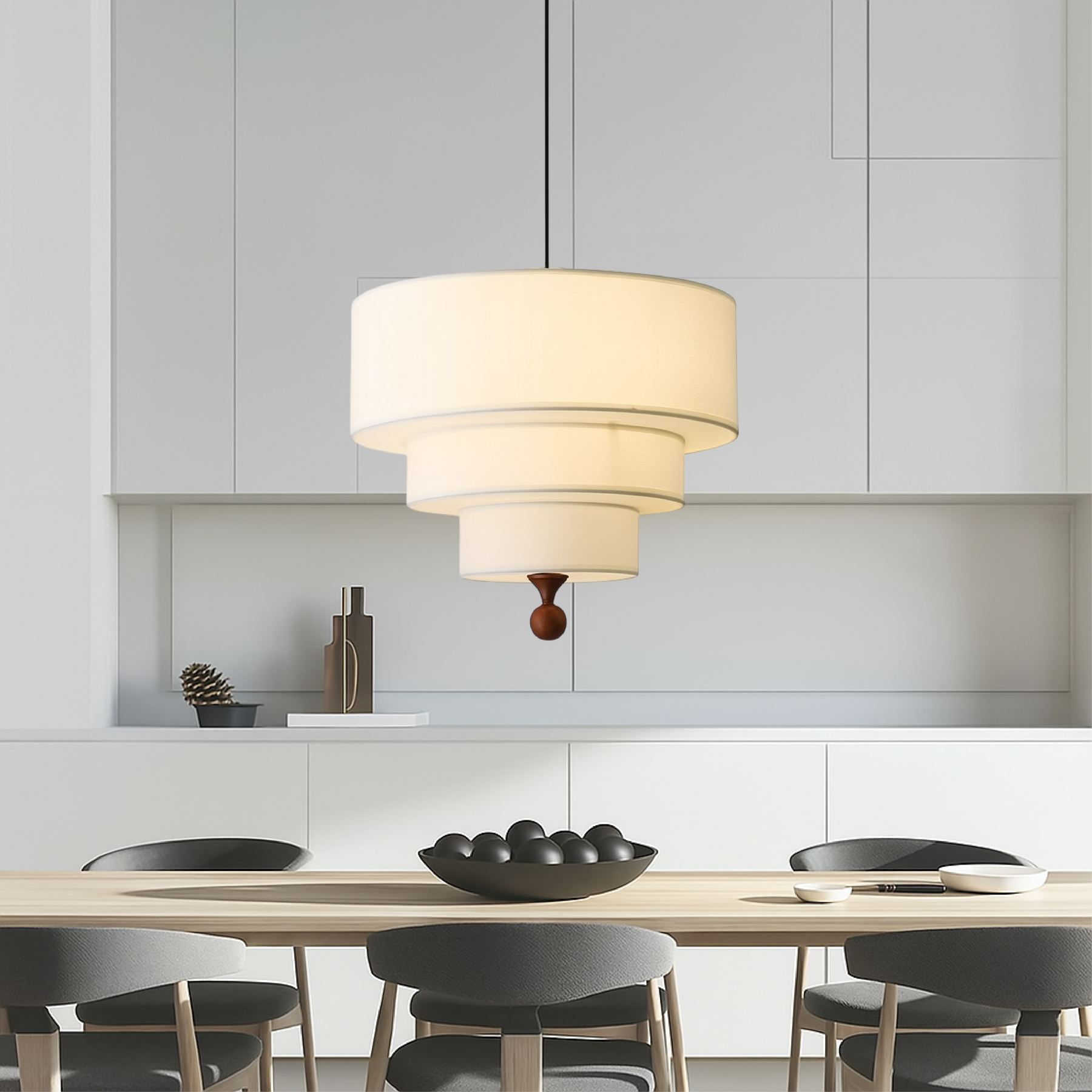 Suspension en Soie et Coton - Élégance Artisanale et Ambiance Chaleureuse