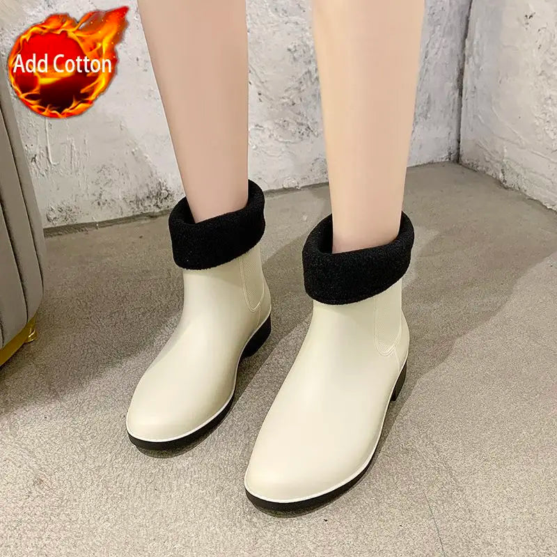 Bottes de Pluie Imperméables pour Femmes - Confort et Stabilité en Toutes Circonstances