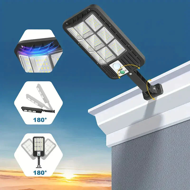 Projecteur Solaire Haute Performance - Éclairage Économe avec Détection de Mouvement