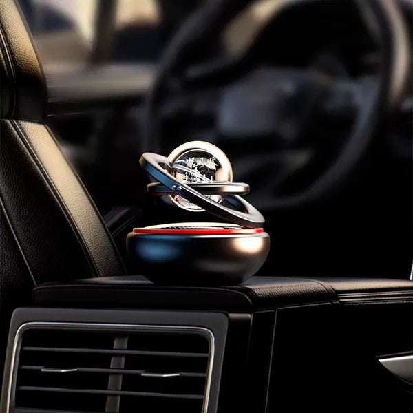 Désodorisant de Voiture Écologique - Parfum Durable et Énergie Solaire