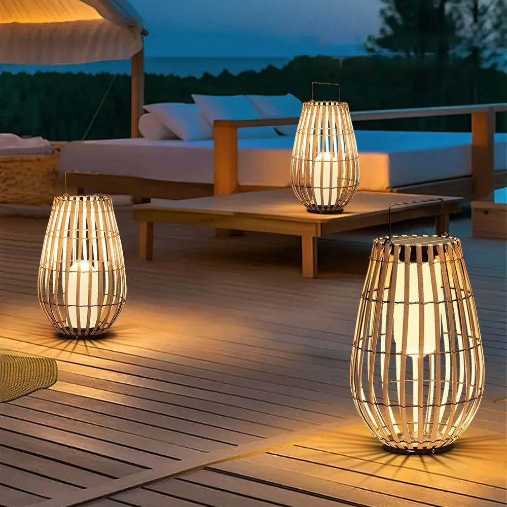 Lampe Solaire d'Extérieur Moderne - Éclairage Écologique et Ambiance Cosy