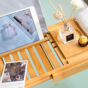Plateau de Bain en Bambou Durable | Détente Luxueuse et Élégante