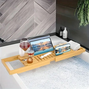 Plateau de Bain en Bambou Durable | Détente Luxueuse et Élégante