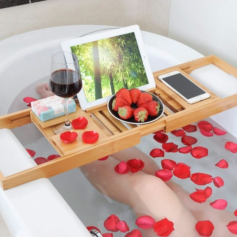 Plateau de Bain en Bambou Durable | Détente Luxueuse et Élégante