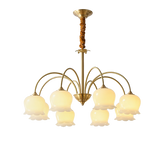 Lustre en Cuivre Français Élégant - Ambiance Cozy pour Salle à Manger