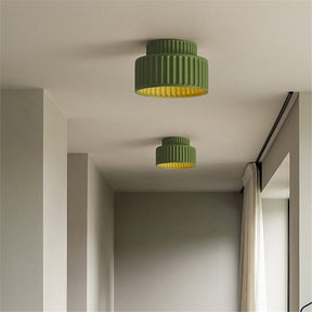Lampe de Plafond en Céramique - Élégance Minimaliste et Atmosphère Chaleureuse