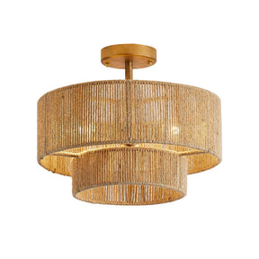 Lampe de Plafond Design Contemporain - Éclairage Ambiant et Charme Naturel