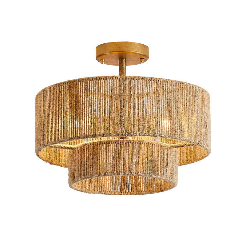 Lampe de Plafond Design Contemporain - Éclairage Ambiant et Charme Naturel