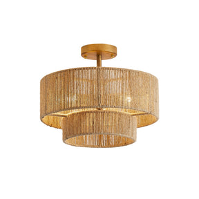 Lampe de Plafond Design Contemporain - Éclairage Ambiant et Charme Naturel