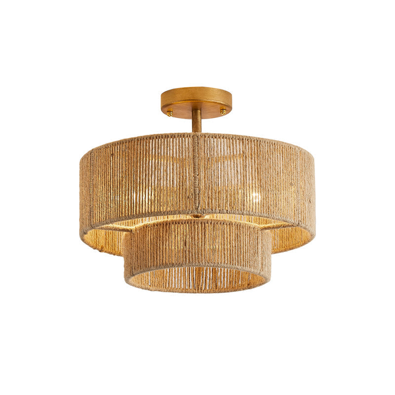 Lampe de Plafond Design Contemporain - Éclairage Ambiant et Charme Naturel