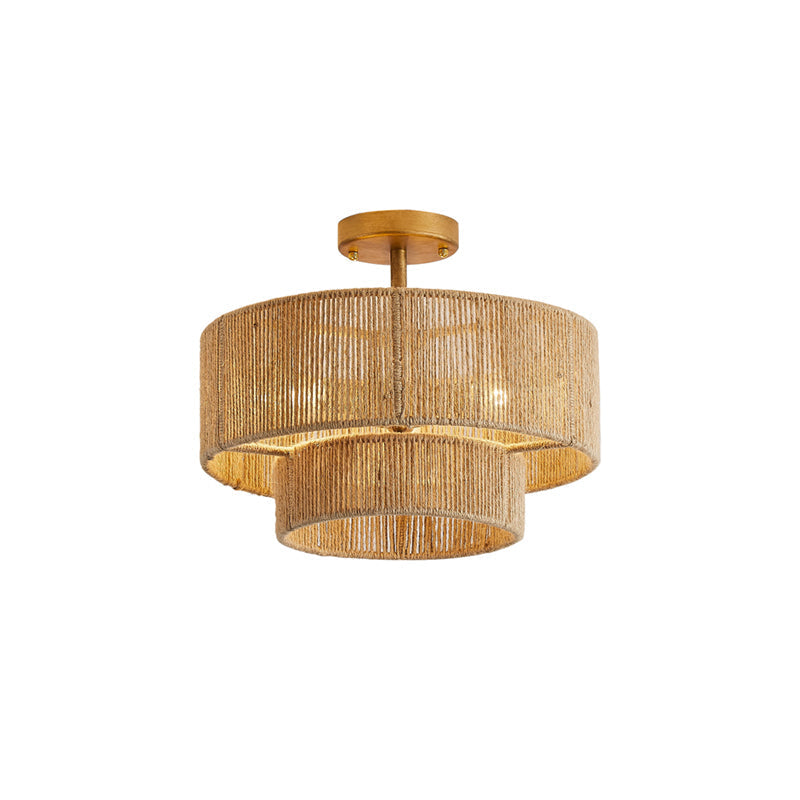 Lampe de Plafond Design Contemporain - Éclairage Ambiant et Charme Naturel
