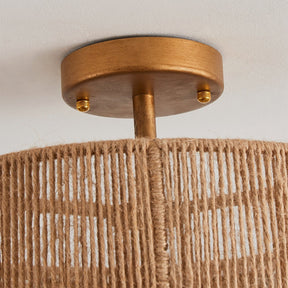 Lampe de Plafond Design Contemporain - Éclairage Ambiant et Charme Naturel