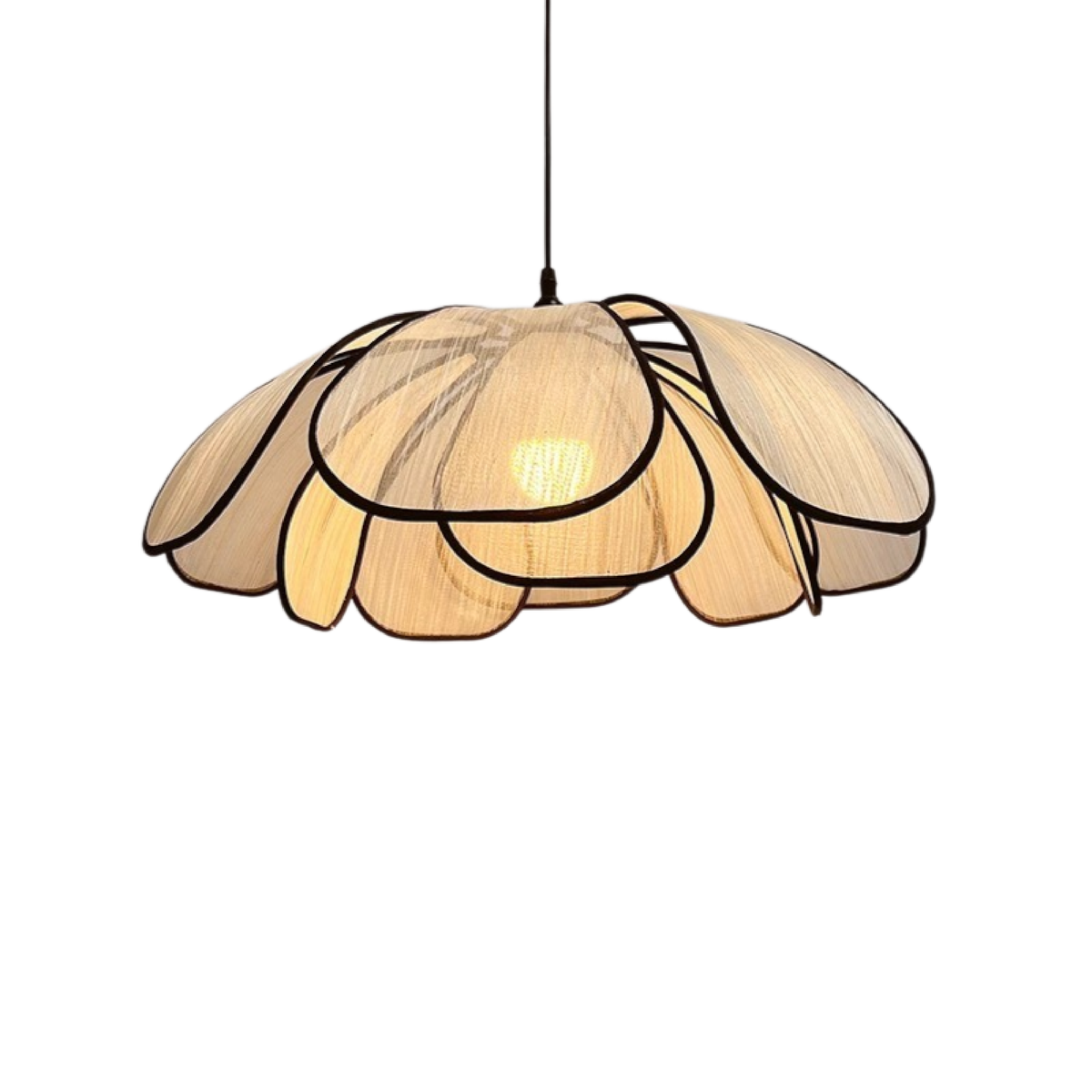 Lampe Suspendue en Bois - Design Élégant et Chaleureux