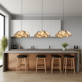 Lampe Suspendue en Bois - Design Élégant et Chaleureux