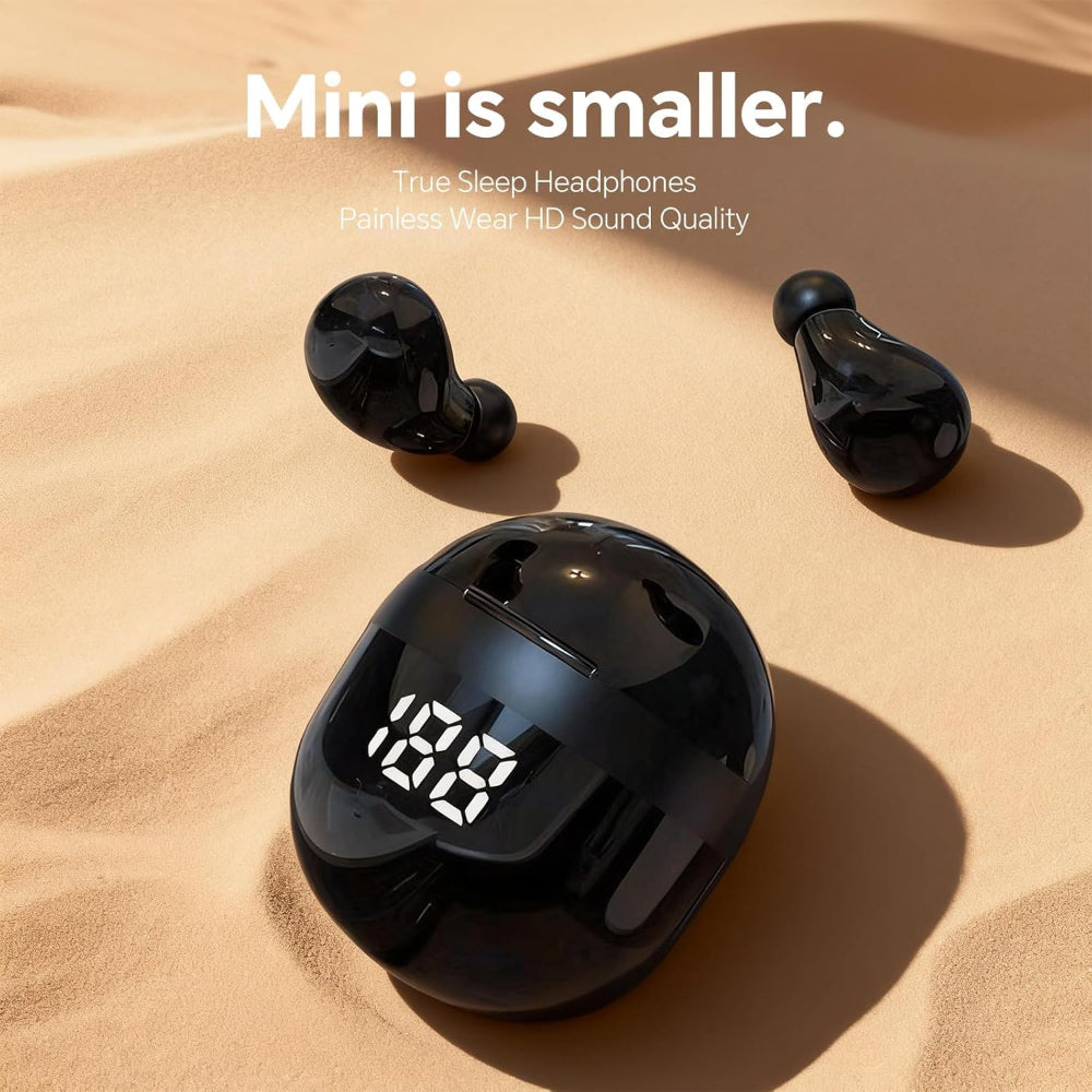Écouteurs Bluetooth Mini Confortables - Son Clair et Conçu pour le Sommeil