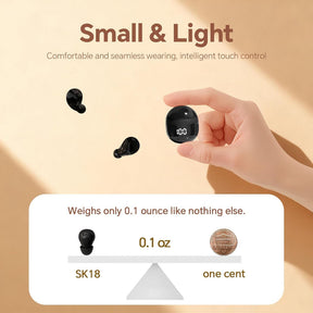 Écouteurs Bluetooth Mini Confortables - Son Clair et Conçu pour le Sommeil