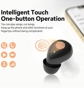 Écouteurs Bluetooth Mini Confortables - Son Clair et Conçu pour le Sommeil