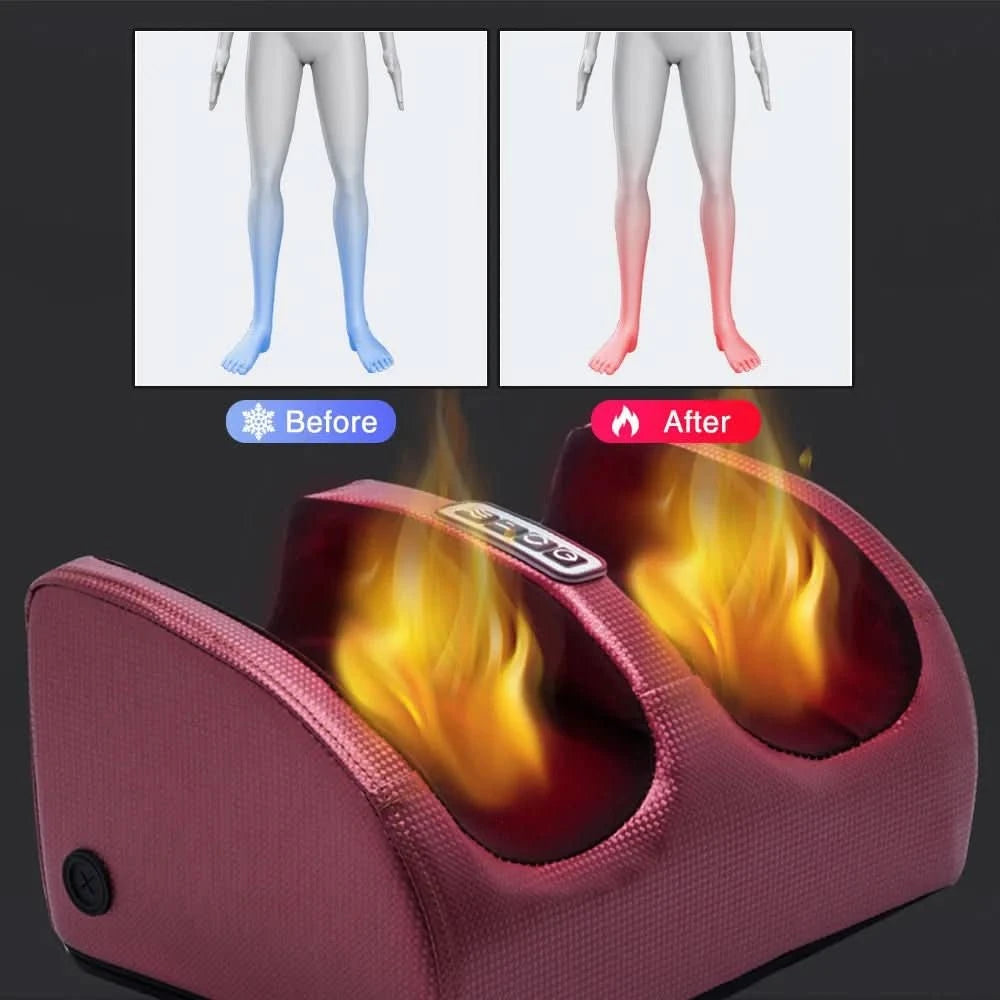 Massager de Pieds Shiatsu Chauffant - Relaxation Profonde et Confort Optimal