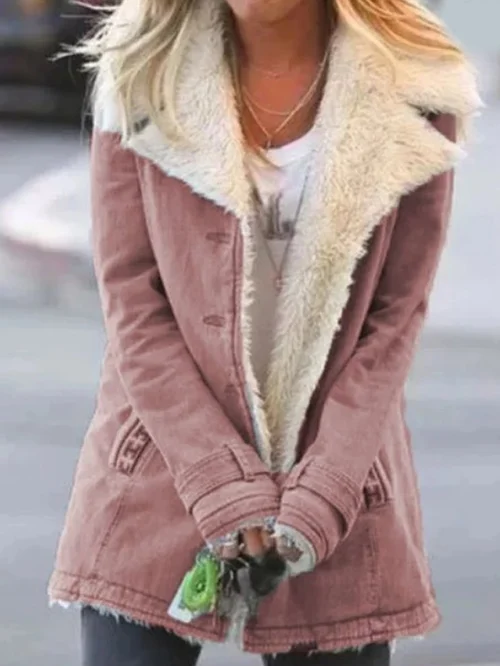 Manteau d'hiver pour Femmes - Chaud et Stylé avec Col Rabattu