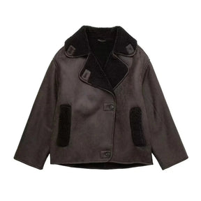 Veste d'Hiver Chic pour Femmes - Chaude et Élégante avec Intérieur en Peluche