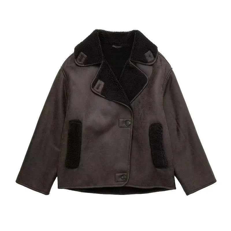 Veste d'Hiver Chic pour Femmes - Chaude et Élégante avec Intérieur en Peluche