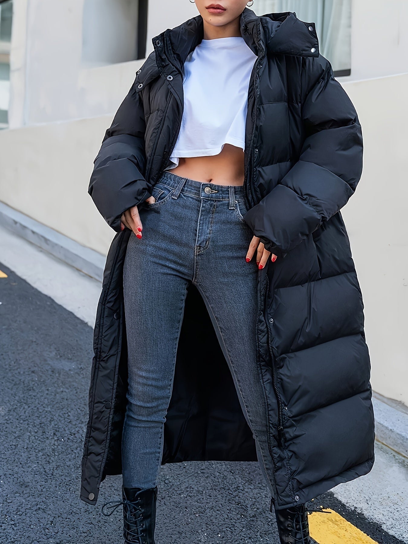 Doudoune Longue Femme Chaude - Élégante et Confortable pour Hiver