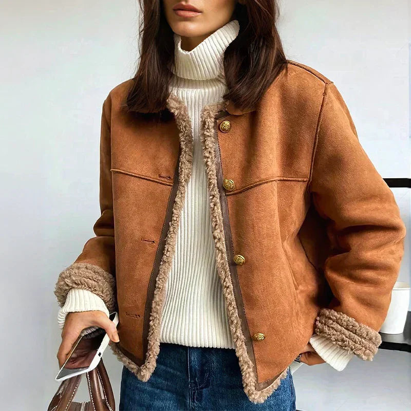 Veste d'Hiver Confortable pour Femmes - Élégance Vintage et Style Polyvalent