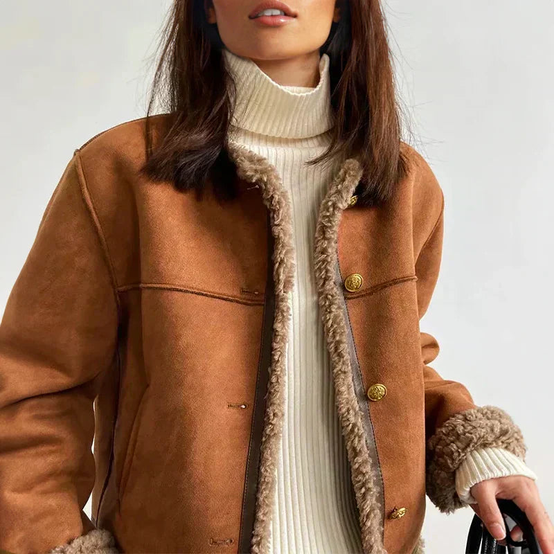Veste d'Hiver Confortable pour Femmes - Élégance Vintage et Style Polyvalent