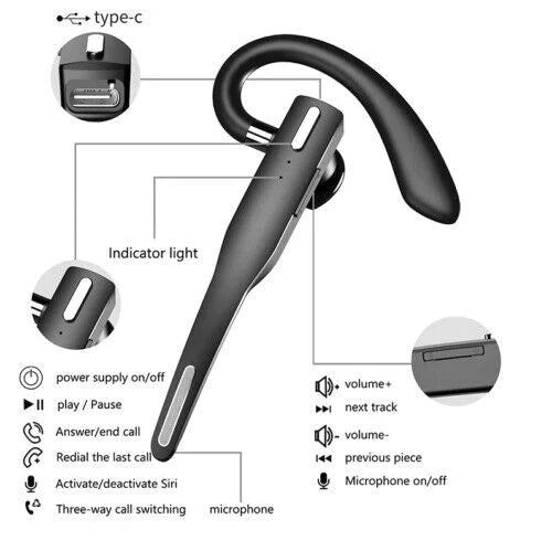 Casque Bluetooth 5.1 Réduction de Bruit - Confort et Clarté pour Appels
