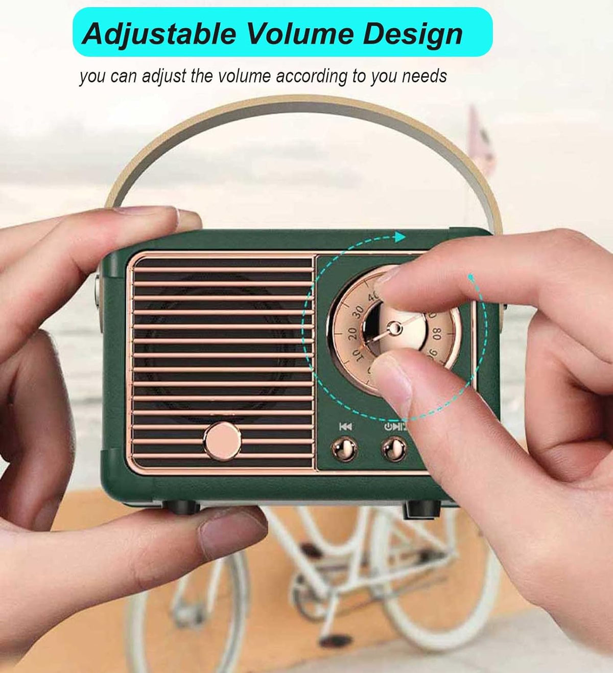 Haut-parleur Bluetooth Vintage - Son Hi-Fi et Design Élégant