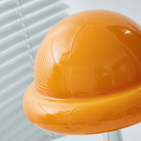 Lampe de Table Cosmique Métallique - Design Futuriste en Verre Champignon