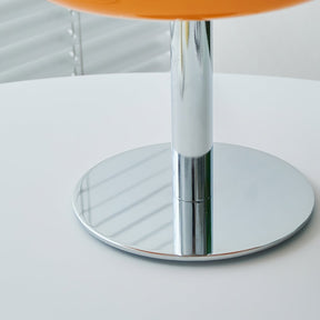 Lampe de Table Cosmique Métallique - Design Futuriste en Verre Champignon