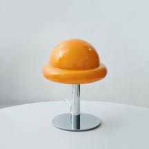 Lampe de Table Cosmique Métallique - Design Futuriste en Verre Champignon