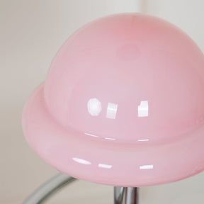 Lampe de Table Cosmique Métallique - Design Futuriste en Verre Champignon