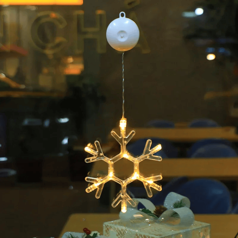 Lampe LED Flocon de Neige - Décoration Scintillante pour Noël