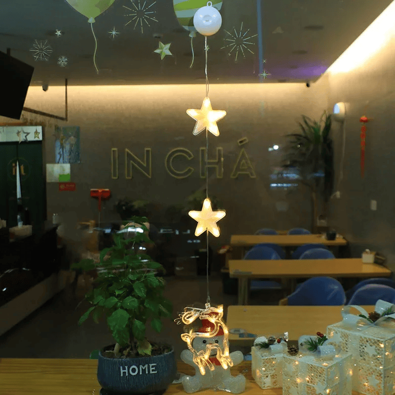 Lampe LED Flocon de Neige - Décoration Scintillante pour Noël