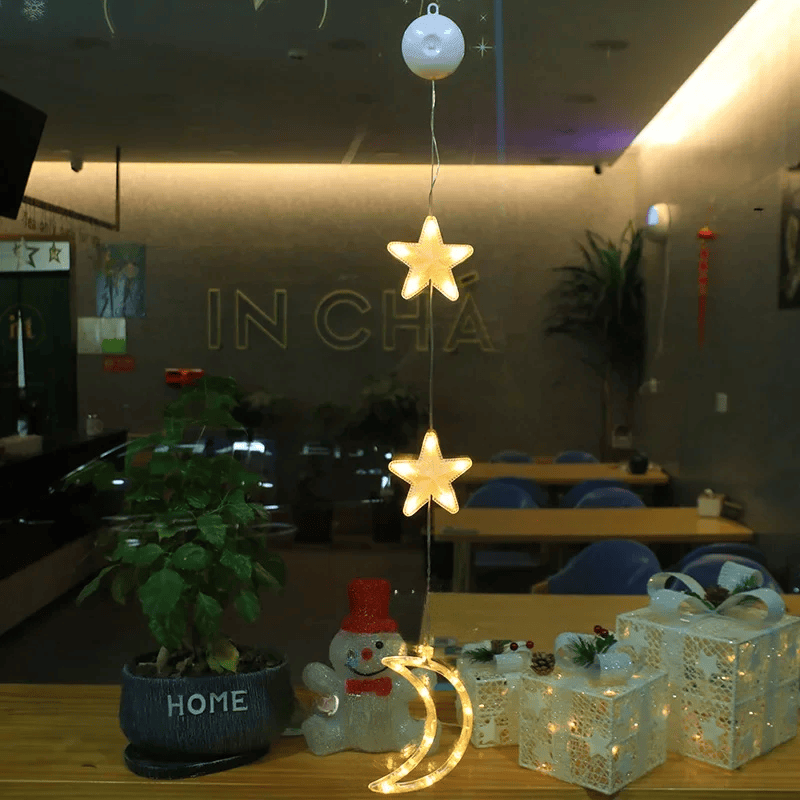 Lampe LED Flocon de Neige - Décoration Scintillante pour Noël