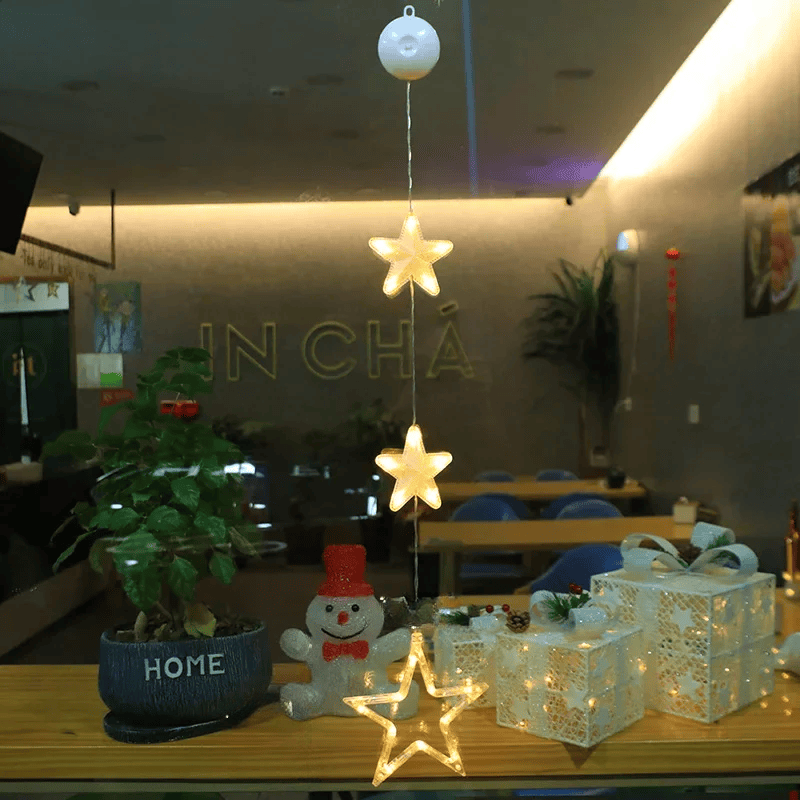 Lampe LED Flocon de Neige - Décoration Scintillante pour Noël