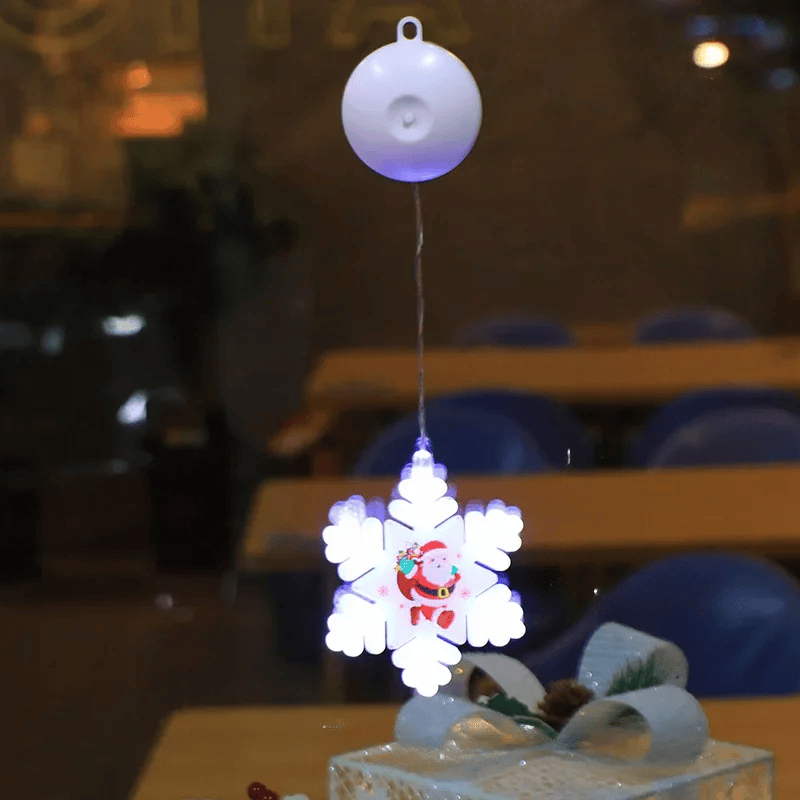 Lampe LED Flocon de Neige - Décoration Scintillante pour Noël