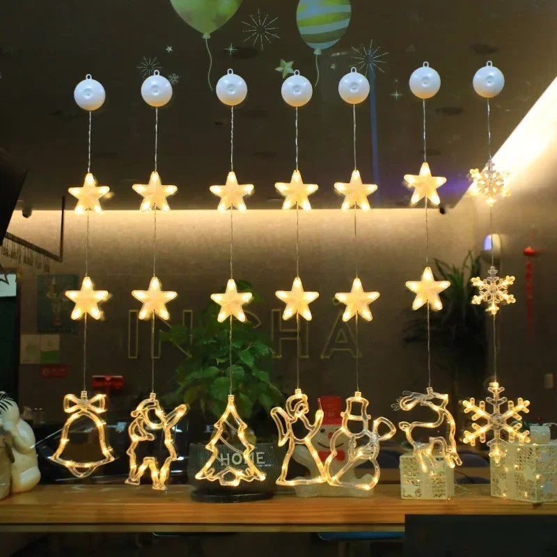 Lampe LED Flocon de Neige - Décoration Scintillante pour Noël