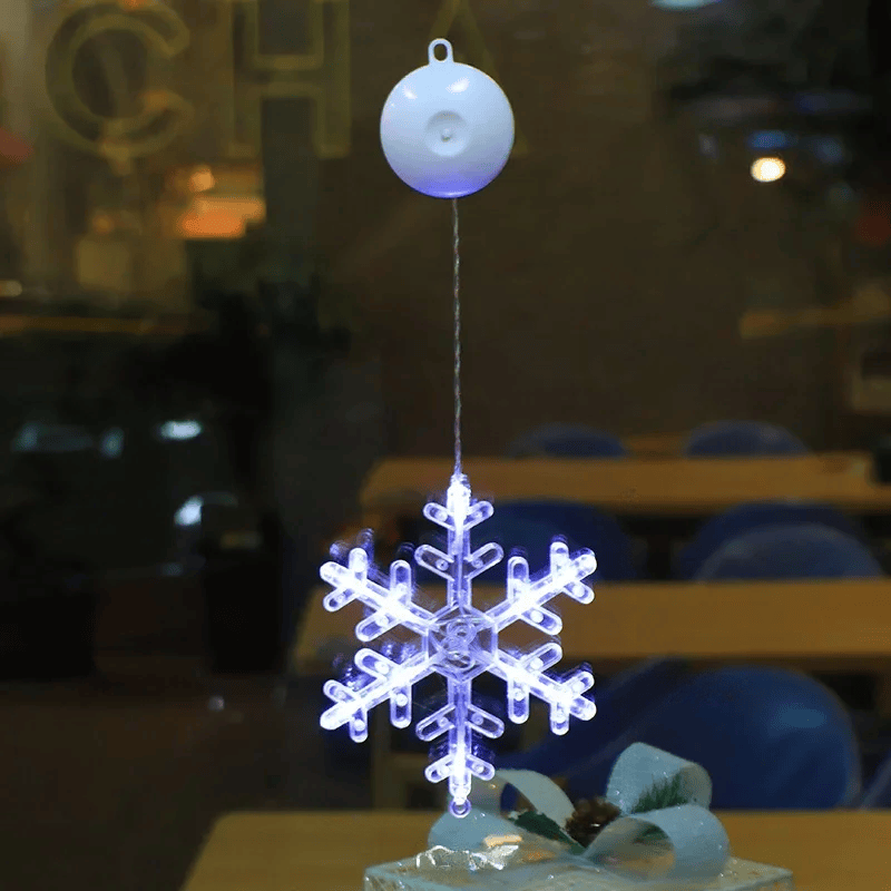 Lampe LED Flocon de Neige - Décoration Scintillante pour Noël