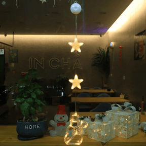 Lampe LED Flocon de Neige - Décoration Scintillante pour Noël