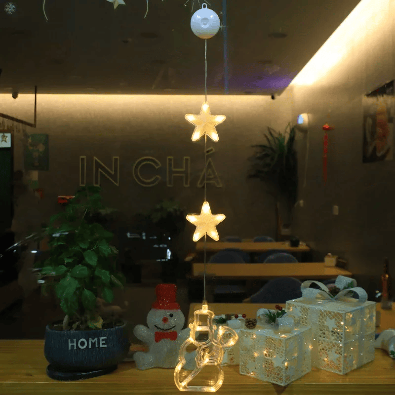 Lampe LED Flocon de Neige - Décoration Scintillante pour Noël