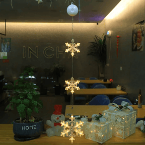 Lampe LED Flocon de Neige - Décoration Scintillante pour Noël